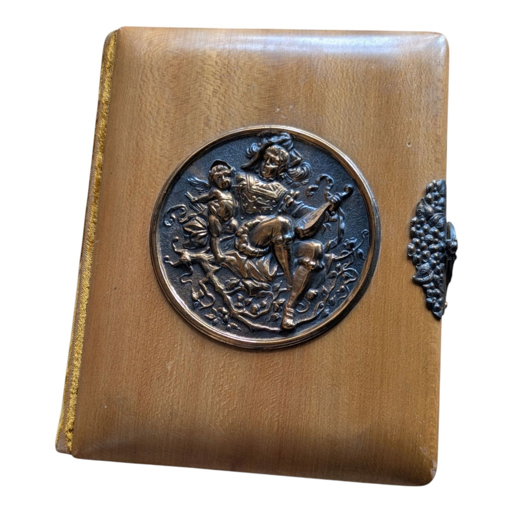 Antique, Victorian Yellow Velvet Photo Album. Very Good Condition . No Photos